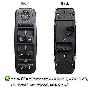 Fits 4602535AG Master Power Window Switch Replacement for 2008-2009 Ch｜zappinya｜04