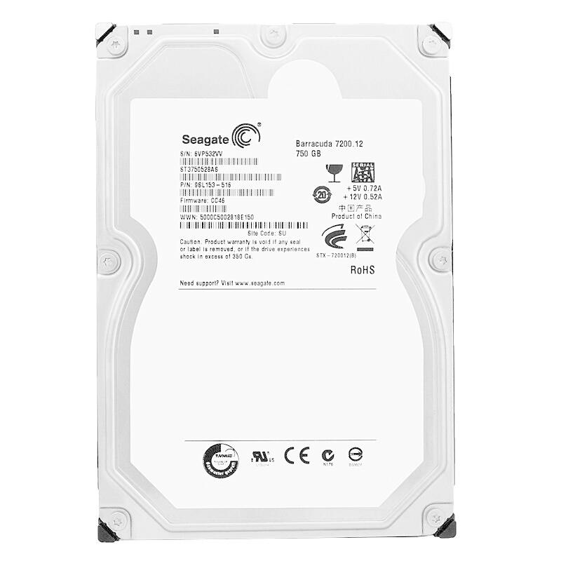 【1年保証】HDD Seagate 750GB ST3750528AS 32MB キャッシュ SATA II 3,5 "" インチ ...
