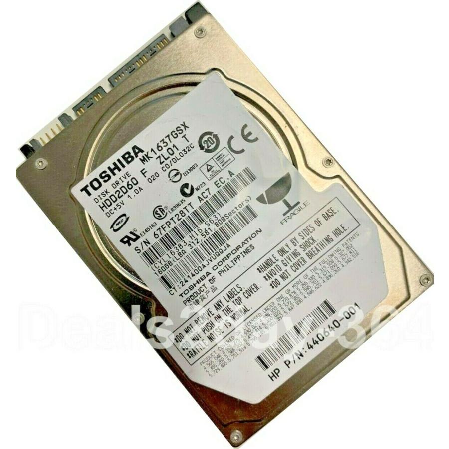 東芝160 GB HDD 2.5 