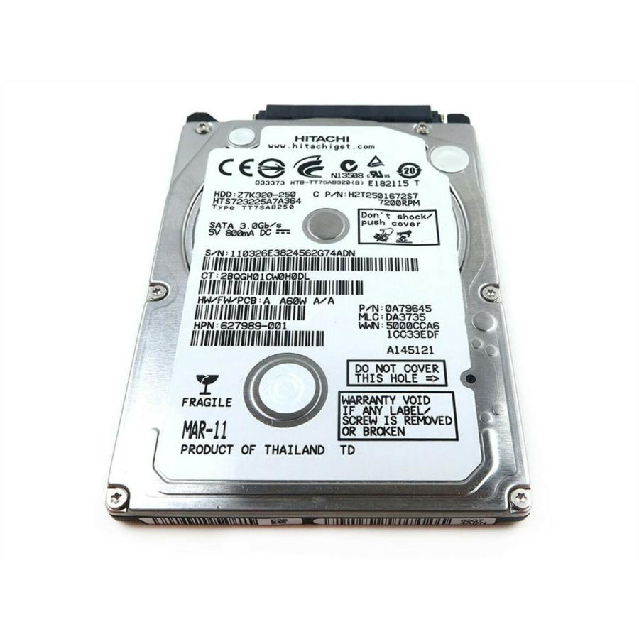 日立HTS723225A7A364 250GB 7200 RPM SATA 2.5 