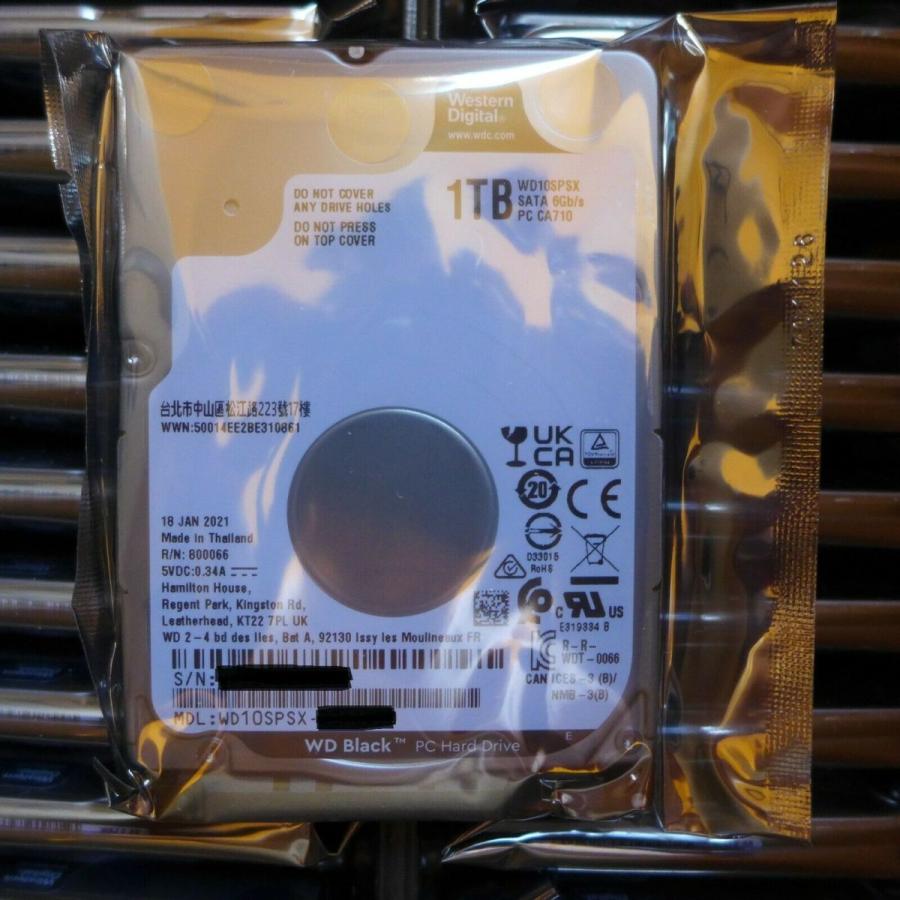 1TB WDブラックWD10SPSX 2.5 