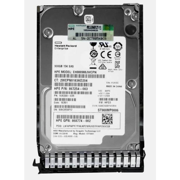 1年保証】HP EH000900JWCPN 900GB SAS 12G 15K SFF SC DS HDD : ジョイ