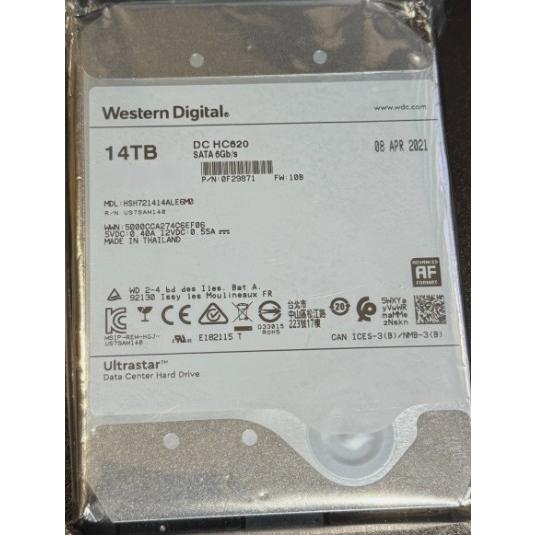 Western Digital HSH721414ALE6M0 14TB 7200RPM 6Gb/s 256MB Host