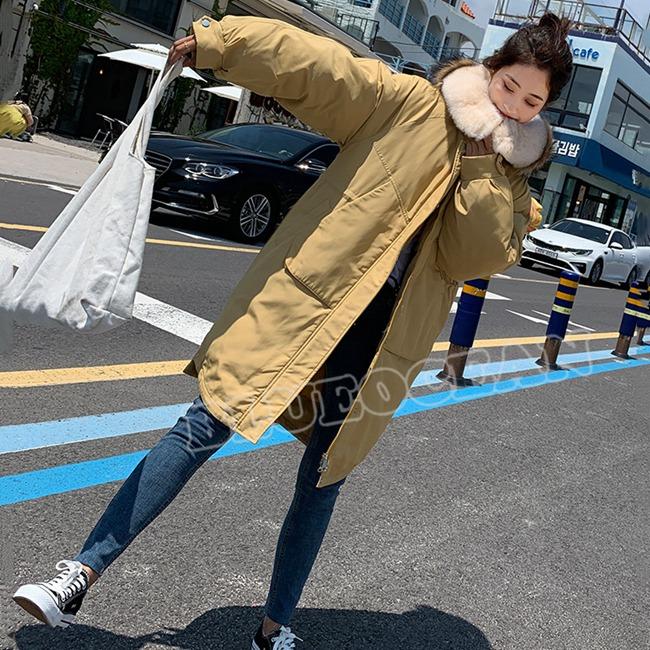 ダウンコート レディース服 ダウンジャケット 大人 冬服 コート アウター ロング丈 防寒 帽子付き ファッション お洒落 大きいサイズ 15 秋冬新作