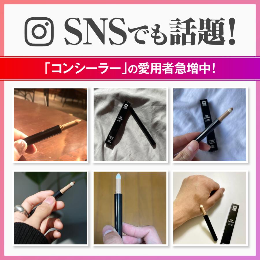 ZAS チップオンコンシーラー (ダーク) 青髭 シミ クマ ニキビ ニキビ跡