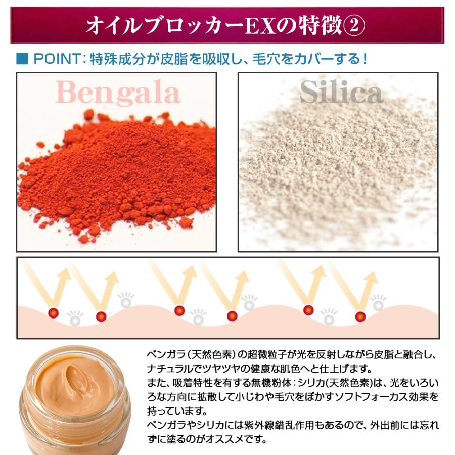 皮脂吸収クリーム：オイルブロッカーEX 2個組 テカリ防止 化粧崩れ防止