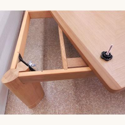 リビングこたつナラ市松80角日本製・ヒーター付き