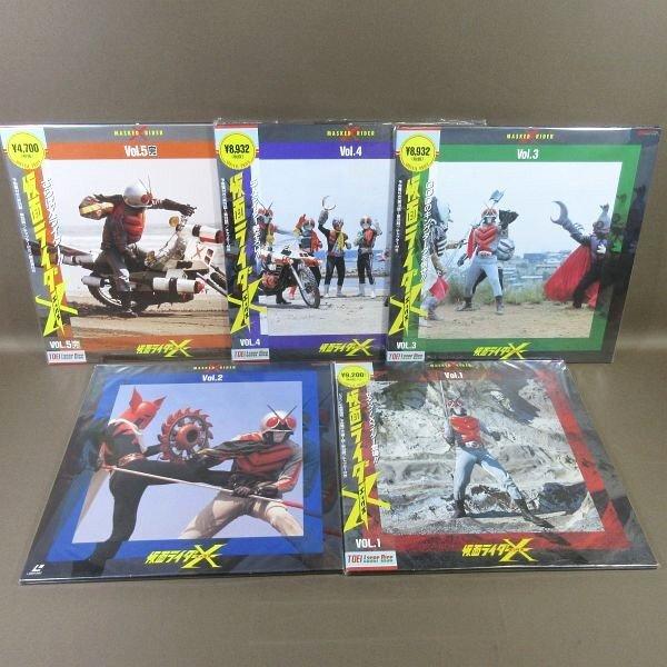 無版権　◆５号ライダー／Ｘ◆　仮面ライダーシリーズ　石ノ森章太郎 VA385○原作：石ノ森章太郎「仮面ライダーX(エックス) VOL.1〜5」LD