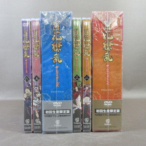 ☆KA747○「百花繚乱 サムライガールズ 初回生産限定版 一〜六」DVD全6