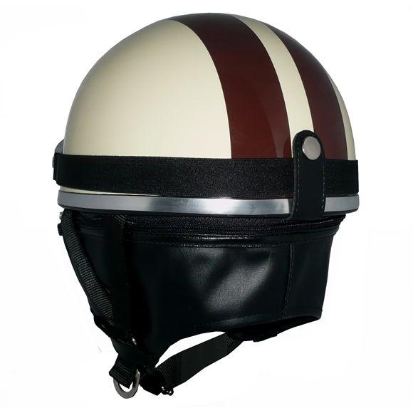 ザワキタ ZK-200 装飾ゴーグル付きビンテージ（アイボリー/ブラウン