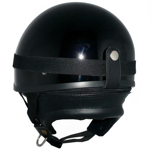 ザワキタ ZK-600 装飾ゴーグル付きハーフジェット(ブラック）SG公認