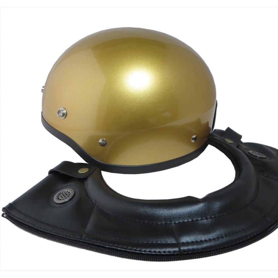 ザワキタ ZK-600 装飾ゴーグル付きハーフジェット(ブラック）SG公認