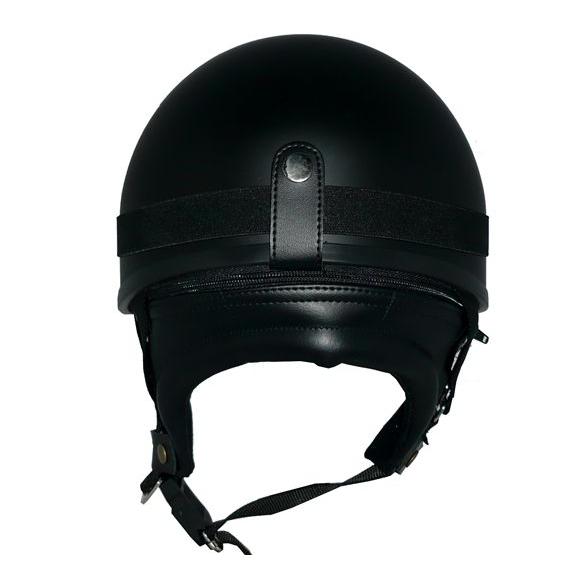 【新品未使用】ザワキタ ZK-600 ハーフヘルメット マットブラック ザワキタ 再入荷！ZK-600 装飾ゴーグル付きハーフジェット(マット
