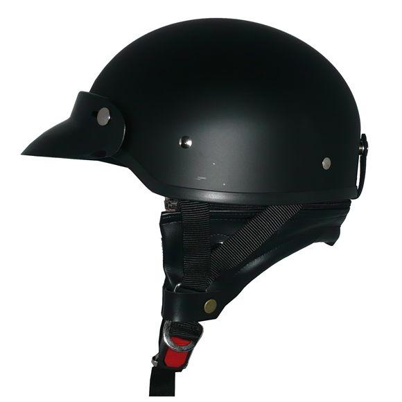 ザワキタ 再入荷！ZK-600 バイザー付きハーフジェット(マットブラック