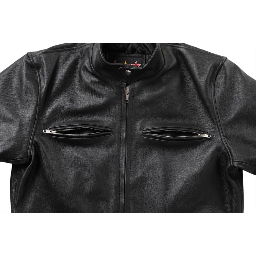 極美品❗️本革❗️シングルライダース 牛革 シングルライダースジャケット メンズ ブラック XS/S/M/L/LL/3L