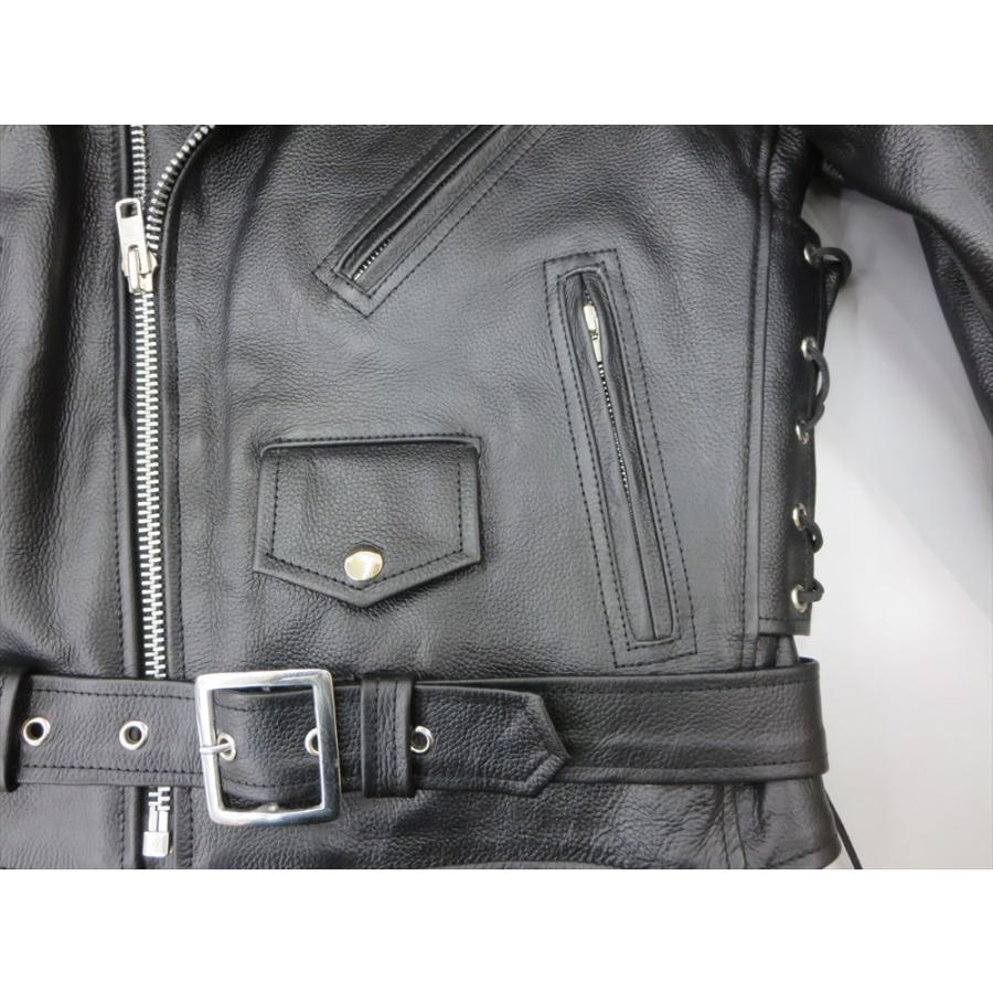 ザワキタ ポイント5倍！本革ライダース（編上げサイドダブル）しなやか