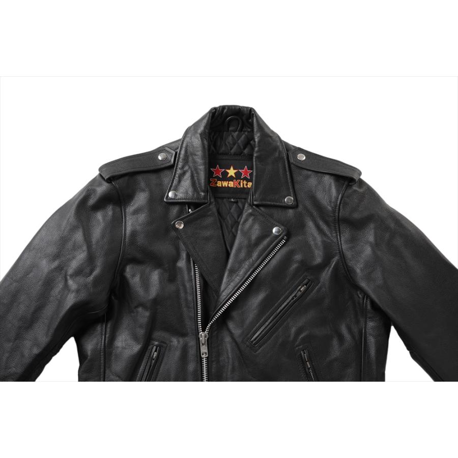 ザワキタ 交換返品不可の業販特価 本革ライダース【ダブル
