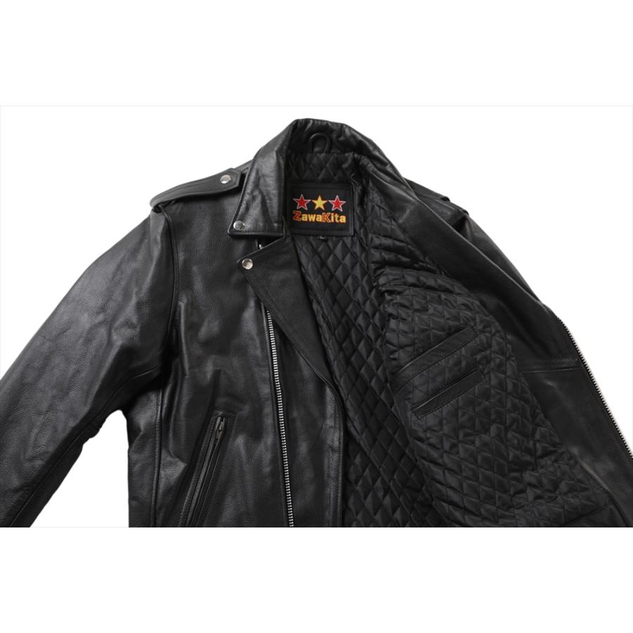 ザワキタ 交換返品不可の業販特価 本革ライダース【ダブル