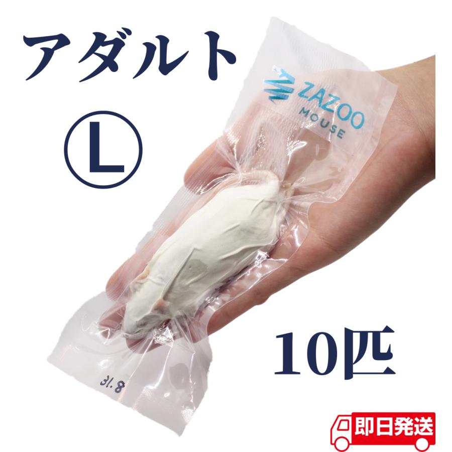 ZAZOO 国産 冷凍マウス アダルトL 28g〜35g 9cm 真空 個別包装 ZAZOO 国産 冷凍マウス アダルトL 28g〜35g 9cm 真空 個別包装