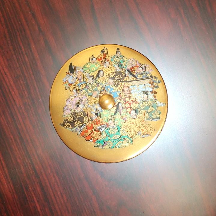 九谷焼 茶道具 蓋付茶碗 百人一首（細字入り）中田錦峰，橋田無聖作