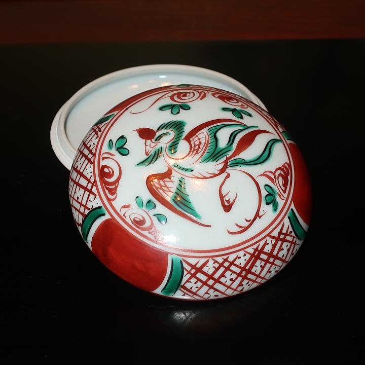 茶道具 香合 九谷焼 赤呉須 錦生作 : ZAZU&CO. - 通販 - Yahoo