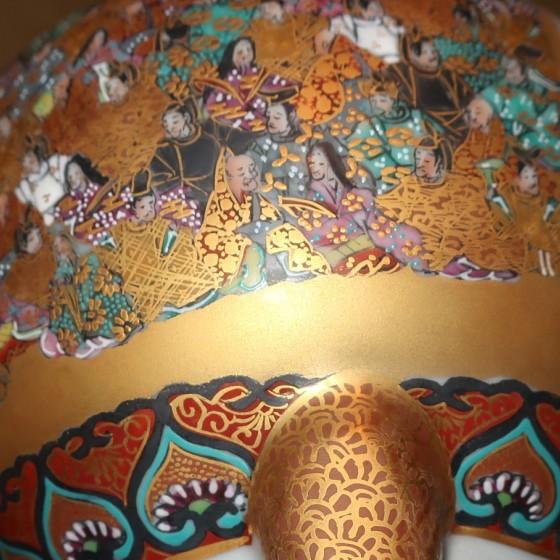 九谷焼 茶道具 香炉 三十六歌仙 小倉百人一首 住田金陽 掬翠作 （限定