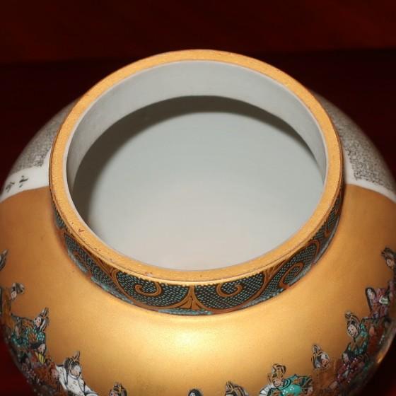 九谷焼 茶道具 香炉 三十六歌仙 小倉百人一首 住田金陽 掬翠作 （限定