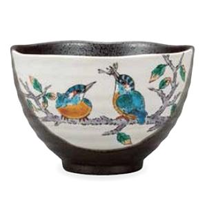 九谷焼 和食器 ごはん茶碗 大きめ飯わん 茶漬碗 小丼 かわせみ