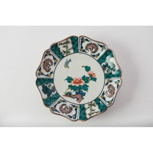 和食器 九谷焼　皿揃(5枚入り）取皿　花鳥絵変わり_2