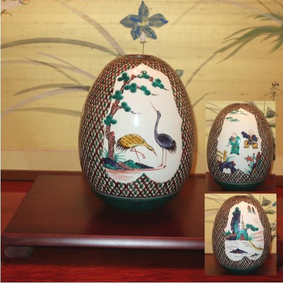 九谷焼 花瓶 陶器 伝統工芸九谷焼作家 花生 古九谷絵変 三代 九谷焼 花瓶 陶器 伝統工芸九谷焼作家 花生 古九谷絵変 三代