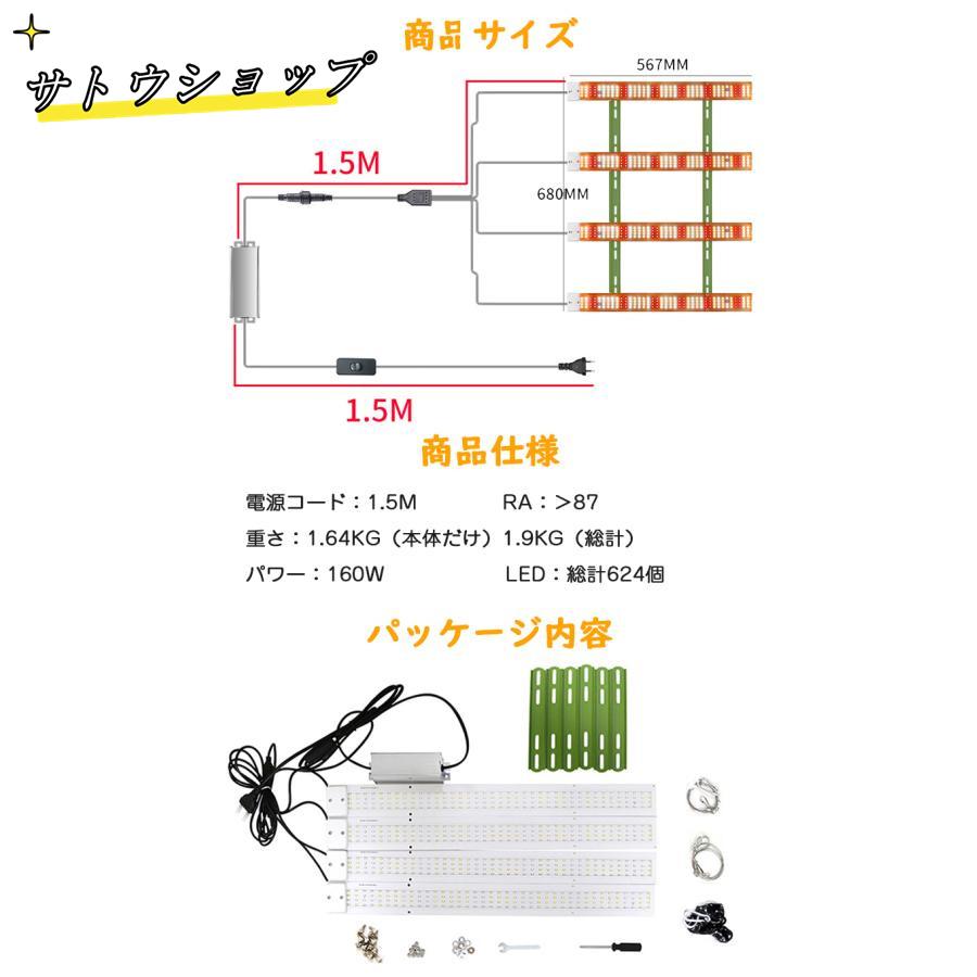 植物育成ライト LED 624個 パネル 室内 屋外 フルスペクトル 植物育成ライト LED 624個 パネル 室内 屋外 フルスペクトル