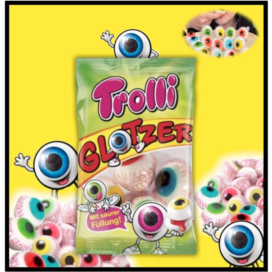 trolli 正規品 トローリ 目玉グミ 1袋(4粒入り） 韓国グミ AMSR SNS
