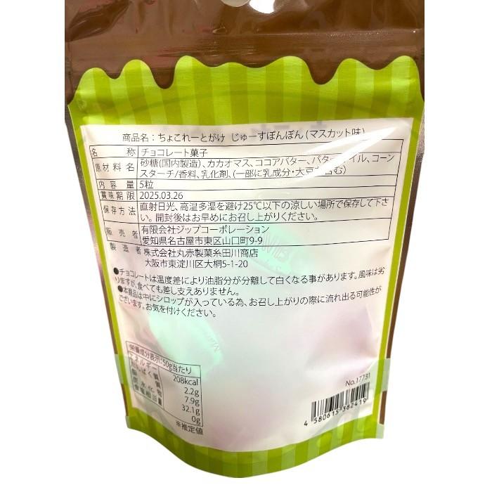 チョコレートがけ じゅーすぼんぼん】マスカット味 マスカット チョコレートがけ じゅーすぼんぼん】マスカット味 マスカット