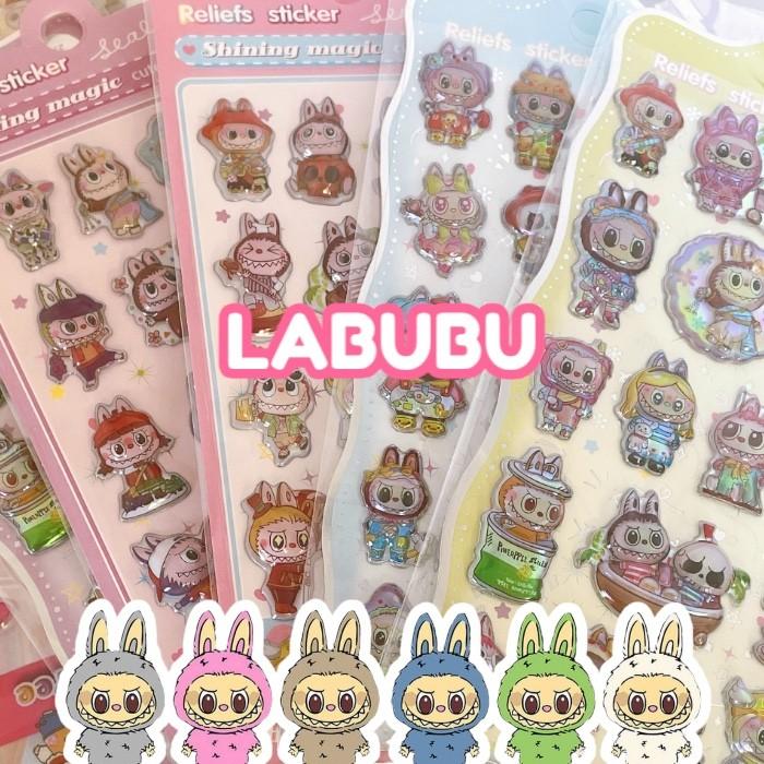 ラブブ 1枚 シール カットピースシール シャカシャカ カプセルシール