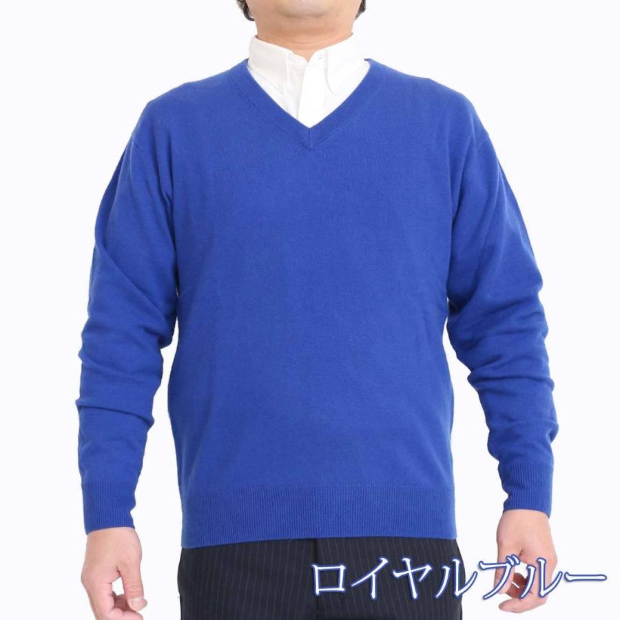 カシミヤ 100% Vネック セーター メンズ 無地 12ゲージ カシミヤ 100% Vネック セーター メンズ 無地 12ゲージ