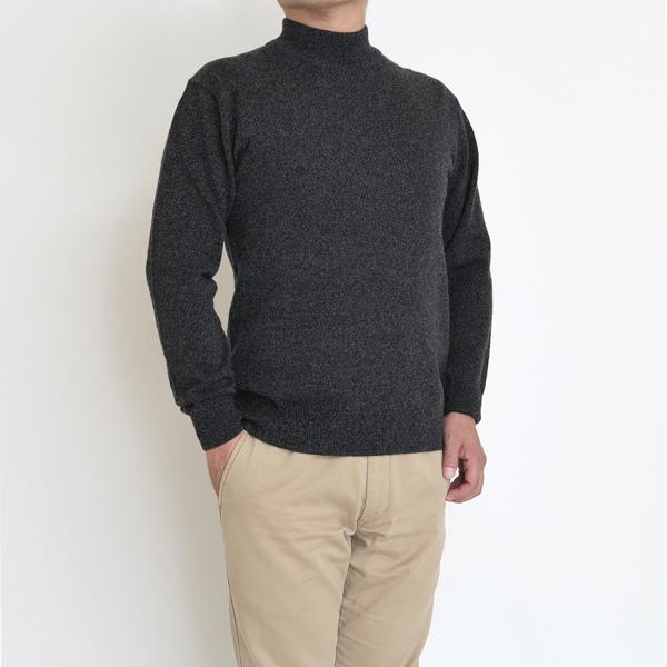 カシミヤ 100％ ハイネック セーター メンズ 無地 トップス 男性