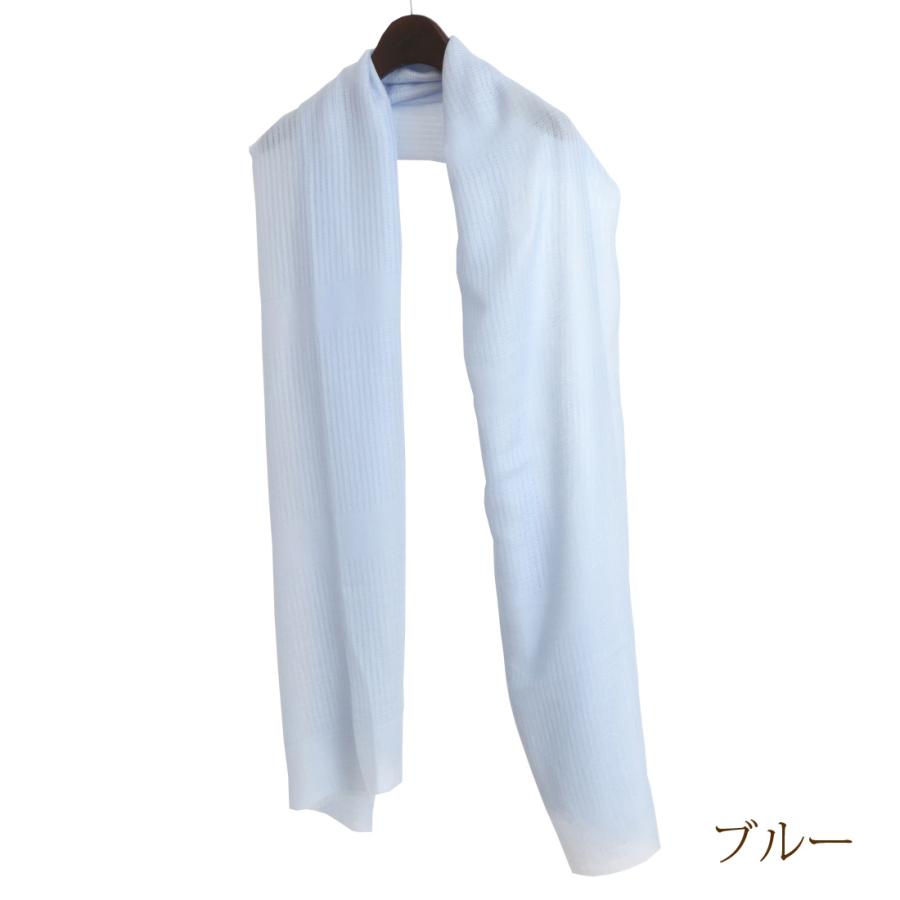 五倍子染 カディコットン大判ストール 源氏鼠 手紡ぎ手織り 綿100