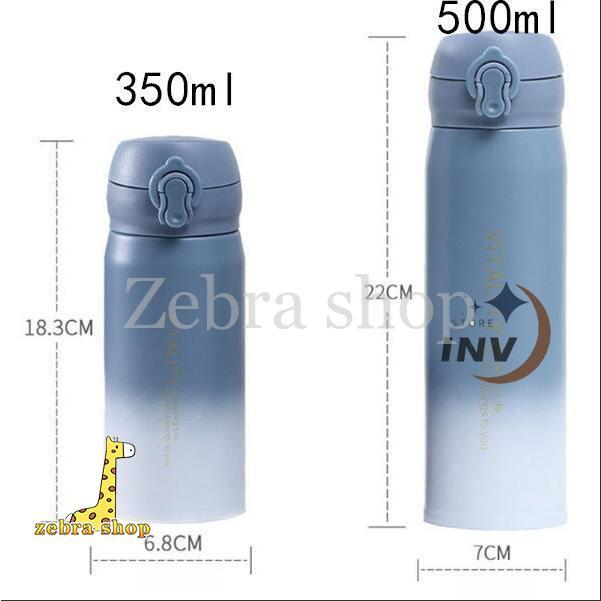 急上昇 水筒 コップ おしゃれ グラデーション 魔法瓶 通勤 通学 直飲み 保温 保冷 ステンレス 軽量 旅行用品 登山 キャンプ アウトドア  350ml 500ml｜zebra-shop｜03