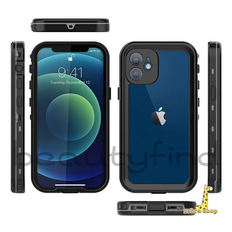 iphone13 Pro Max 背面型 ケース クリア 透明 IP68防水 防塵 かっこいい おしゃれ 耐衝撃 全面保護 アイフォン 13 ミニ プロ マックス カバー｜zebra-shop｜11