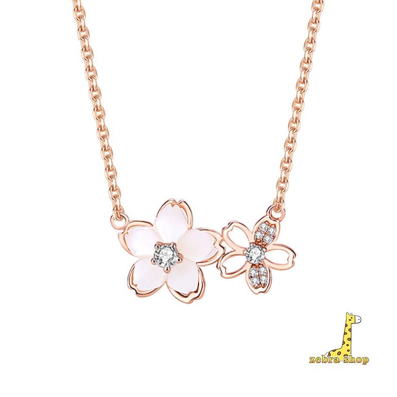レディース ネックレスさくら 桜 花びら ピンクゴールド 大人 レディース ネックレスさくら 桜 花びら ピンクゴールド 大人
