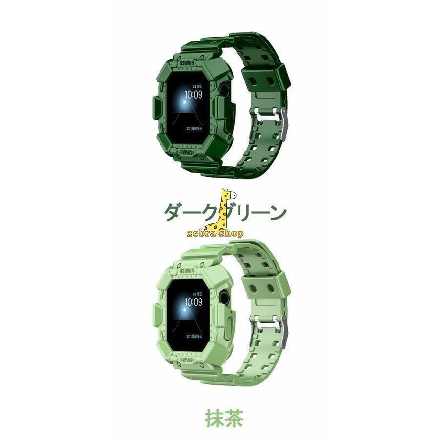 Apple Watch Series9アップルウォッチ カバー  ケース 保護カバー 38mm-49mm  バンド 交換バンド 6 SE 5 3 4 一体型｜zebra-shop｜09