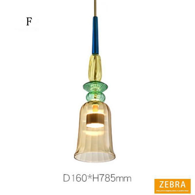 カラフルなキャンディのシャンデリア 内蔵LEDランプ ペンダントライト 天井照明器具 ダイニング 玄関 カフェ バー ガラス 室内 工事必要 欧米現代簡約 民宿｜zebra-shop｜07