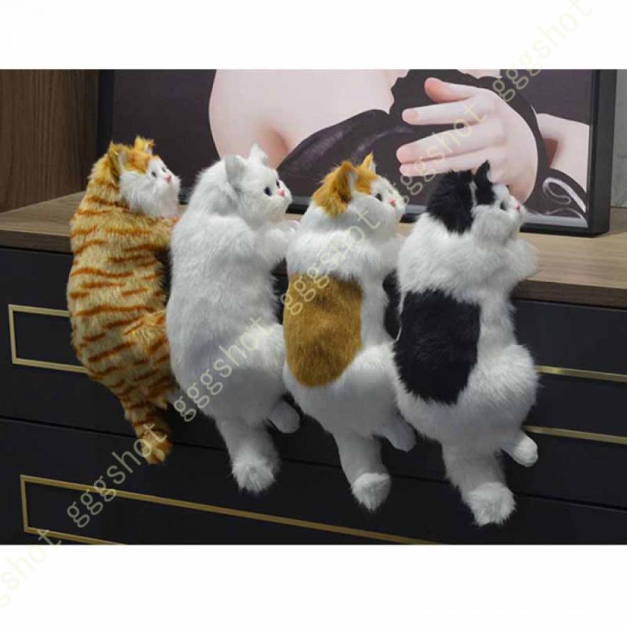 三毛猫 リアルねこ 猫ぬいぐるみ ペルシャ 手作り 動物モデル 座る