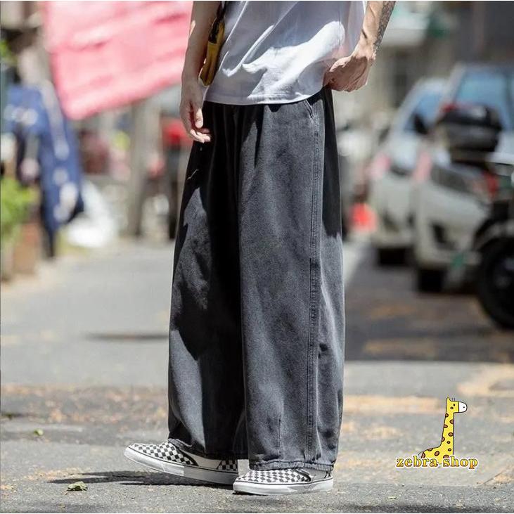 ワイドデニムパンツ メンズ ボトムス ロング 極太 ジーンズ ワイドデニムパンツ メンズ ボトムス ロング 極太 ジーンズ