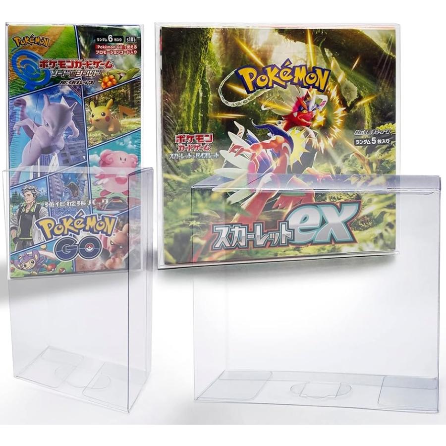 コレクター共同開発 ポケモンカード BOX ローダー 保管用ケース UVカット セミハード (透明 各5個,  レギュラー＆ハーフBOX)（Yahoo!・ゼブランドショップ）