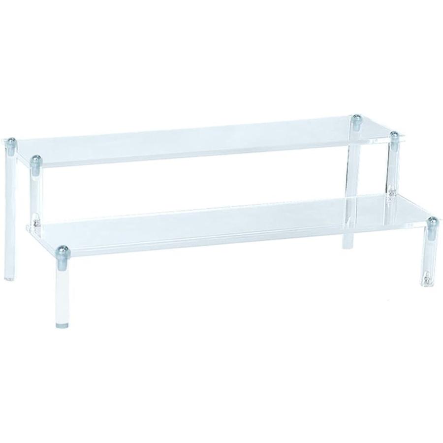 今季一番 ステージ 化粧品 ディスプレイ 2段 ひな壇 フィギュア フィギュアスタンド スタンド 幅cm コレクション展示 クリア イベント 販促用