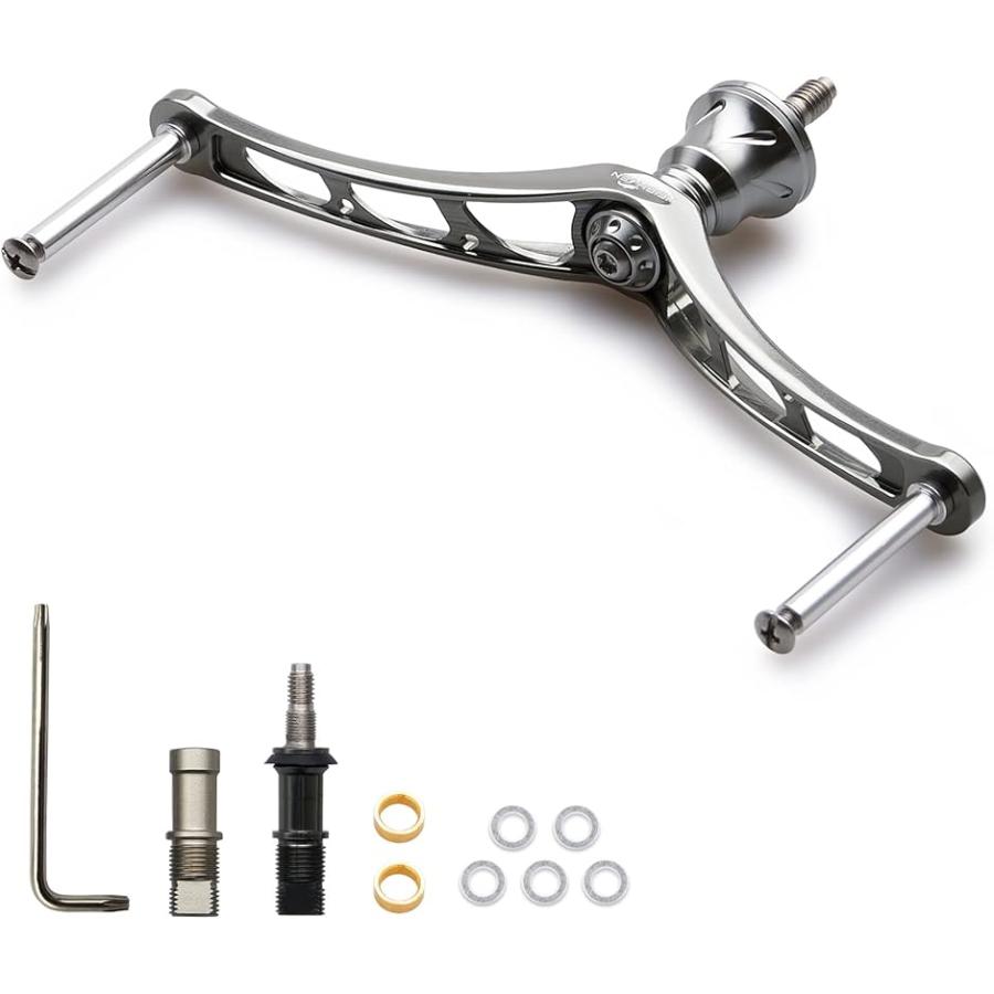 リール ハンドル ノブなし シマノ Shimano ダイワ DAIWA 通用 スピニングリール V2.0 MDM(ガンメタル, 110mm