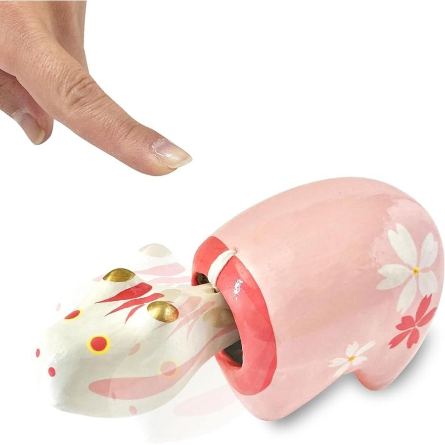【Yahoo!ランキング1位入賞】日本製 希少生産 赤べこ 民芸品 手作り 桜べこ ピンク( Mサイズ:14cm / 桜べこ ピンク)（Yahoo!・ゼブランドショップ）