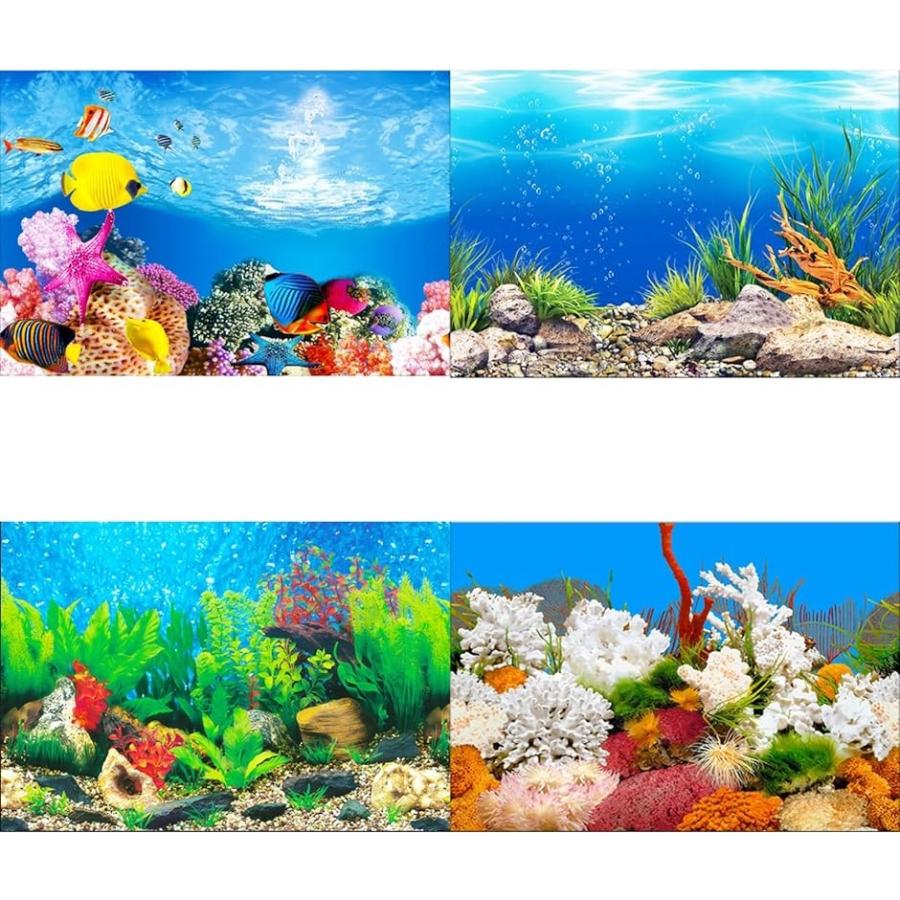 アクアリウム 水槽 魚タンク バックスクリーン 背景 水族館 水中 ポスター 装飾 外観 バックグラウンド Mdm 30x62cm 激安超特価