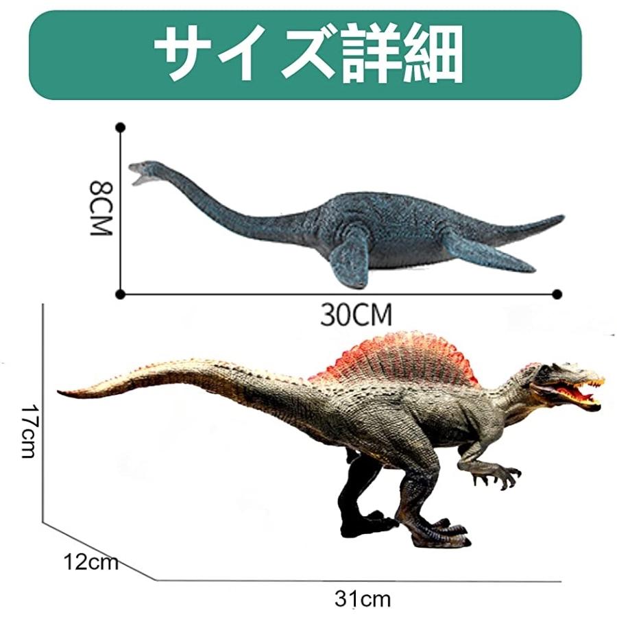 新作揃え 恐竜 スピノサウルス プレシオサウルス2体 人形 海 肉食恐竜 フィギュア 古代生物 おもちゃ その他 Www We Job Com